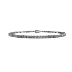 Tennis 14 Karat Hvidguld Armbånd fra Henrik Ørsnes Design med Diamanter 1,60 Carat W/SI