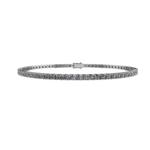 Tennis 14 Karat Hvidguld Armbånd fra Henrik Ørsnes Design med Diamanter 1,60 Carat W/SI