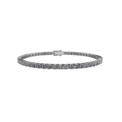 Tennis 14 Karat Hvidguld Armbånd fra Henrik Ørsnes Design med Brillanter 3,26 Carat W/SI