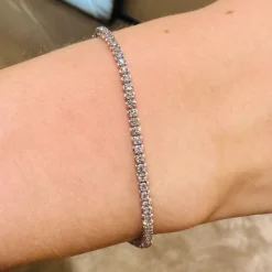 Tennis 14 Karat Hvidguld Armbånd fra Henrik Ørsnes Design med Diamanter 1,60 Carat W/SI