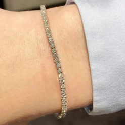Tennis 14 Karat Hvidguld Armbånd fra Henrik Ørsnes Design med Brillanter 2,03 Carat TW/SI