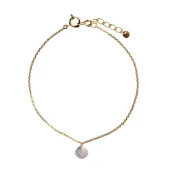 Tres Petit Vintage Shell Sterling Sølv Armbånd fra Stine A