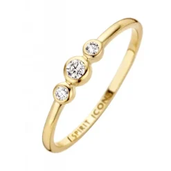 Trinity 14 Karat Guld Ring fra Spirit Icons med Brillanter 0,09 Carat W/VS