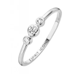 Trinity 14 Karat Hvidguld Ring fra Spirit Icons med Brillanter 0,09 Carat W/VS