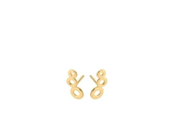 Triple Circle Earsticks Forgyldt Sølv Øreringe fra Pernille Corydon