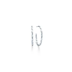 Unicorn Medium Hoops Rhodineret Sølv Øreringe fra Id Fine