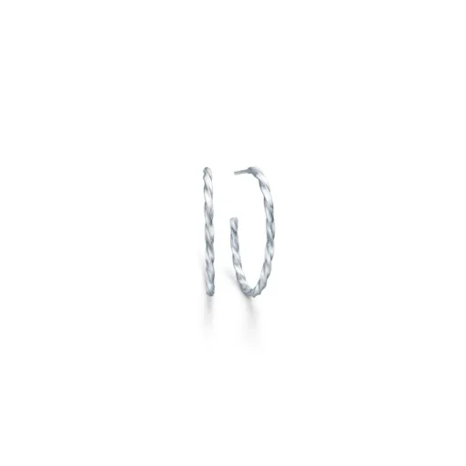 Unicorn Medium Hoops Rhodineret Sølv Øreringe fra Id Fine