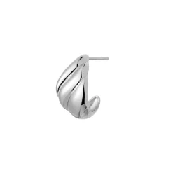 Velvet Creol Silver Sterling Sølv Ørering fra Stine A
