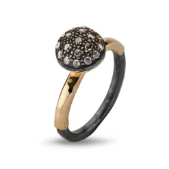 Victoria Rose 14 Karat Guld Ring fra By Birdie med 14 Karat Guld og Brillanter 0,35 Carat