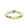 Vida Darling 8 Karat Guld Ring fra Scrouples med Topas og Brillanter 0,04 Carat H-W/P1