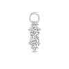 Vida Drop 14 Karat Hvidguld Vedhæng Til Ørering fra Spirit Icons med Brillanter 0,11 Carat W/VS