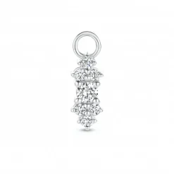 Vida Drop 14 Karat Hvidguld Vedhæng Til Ørering fra Spirit Icons med Brillanter 0,11 Carat W/VS