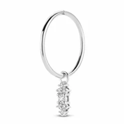 Vida Drop 14 Karat Hvidguld Vedhæng Til Ørering fra Spirit Icons med Brillanter 0,11 Carat W/VS