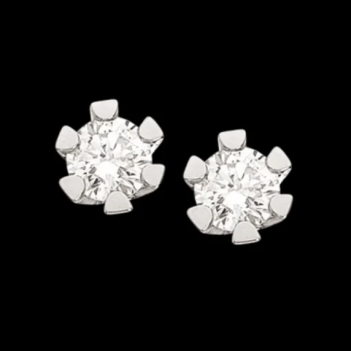 Vida Øreringe 0,40 ct. i 14 Karat Hvidguld fra Scrouples