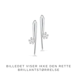 Vida Øreringe 0,20 ct. i 8 Karat Hvidguld fra Scrouples