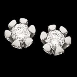 Vida Ørestikker 0,06 ct. i 14 Karat Hvidguld fra Scrouples