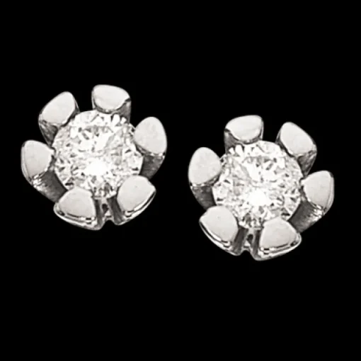 Vida Ørestikker 0,06 ct. i 14 Karat Hvidguld fra Scrouples