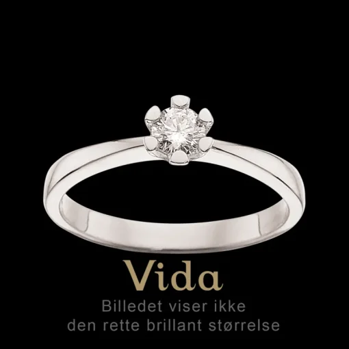 Vida Ring 0,25 ct. i 14 Karat Hvidguld fra Scrouples