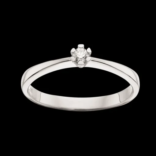 Vida Ring 0,05 ct. i 14 Karat Hvidguld fra Scrouples