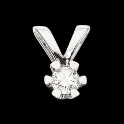 Vida Vedhæng 0,10 ct. i 8 Karat Hvidguld fra Scrouples
