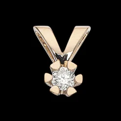 Vida Vedhæng 0,05 ct. i 14 Karat Guld fra Scrouples