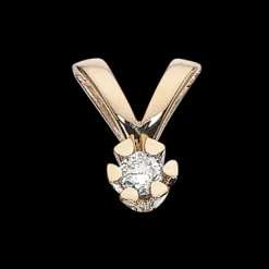 Vida Vedhæng 0,03 ct. i 8 Karat Guld fra Scrouples