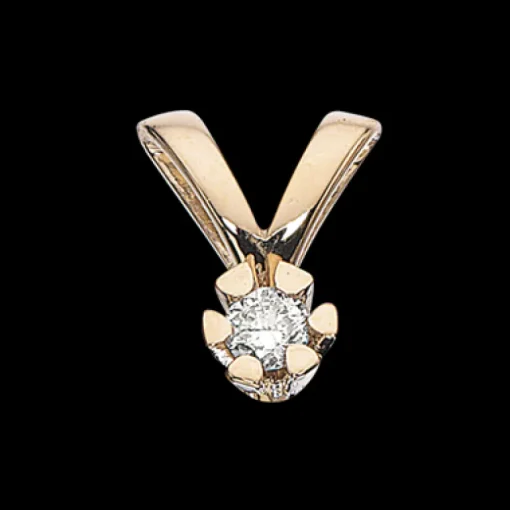 Vida Vedhæng 0,03 ct. i 8 Karat Guld fra Scrouples
