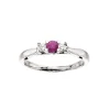 Zoya Ring 0,11 ct. i 14 Karat Hvidguld fra Scrouples med Rubin og Brillanter