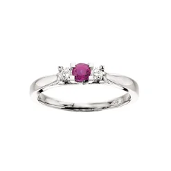 Zoya Ring 0,11 ct. i 14 Karat Hvidguld fra Scrouples med Rubin og Brillanter